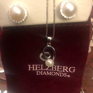 Authentic Helzberg necklace and earrings set